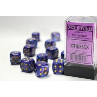 12D6 Set (16mm): Lustrous Purple/Gold (CHX27697)