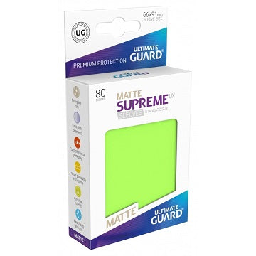 Ultimate Guard Sleeves: Supreme - Matt Light Green (80 Count)