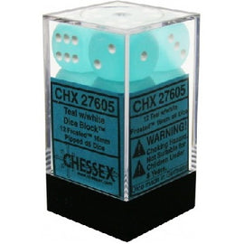 12D6 Set (16mm): Frosted Teal/White (CHX27605)