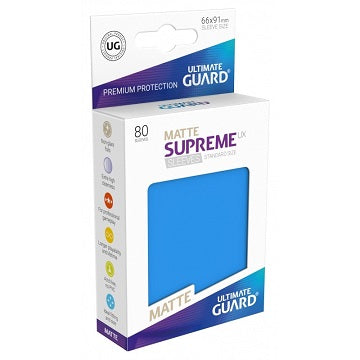 Ultimate Guard Sleeves: Supreme - Matte Light Blue (80 Count)