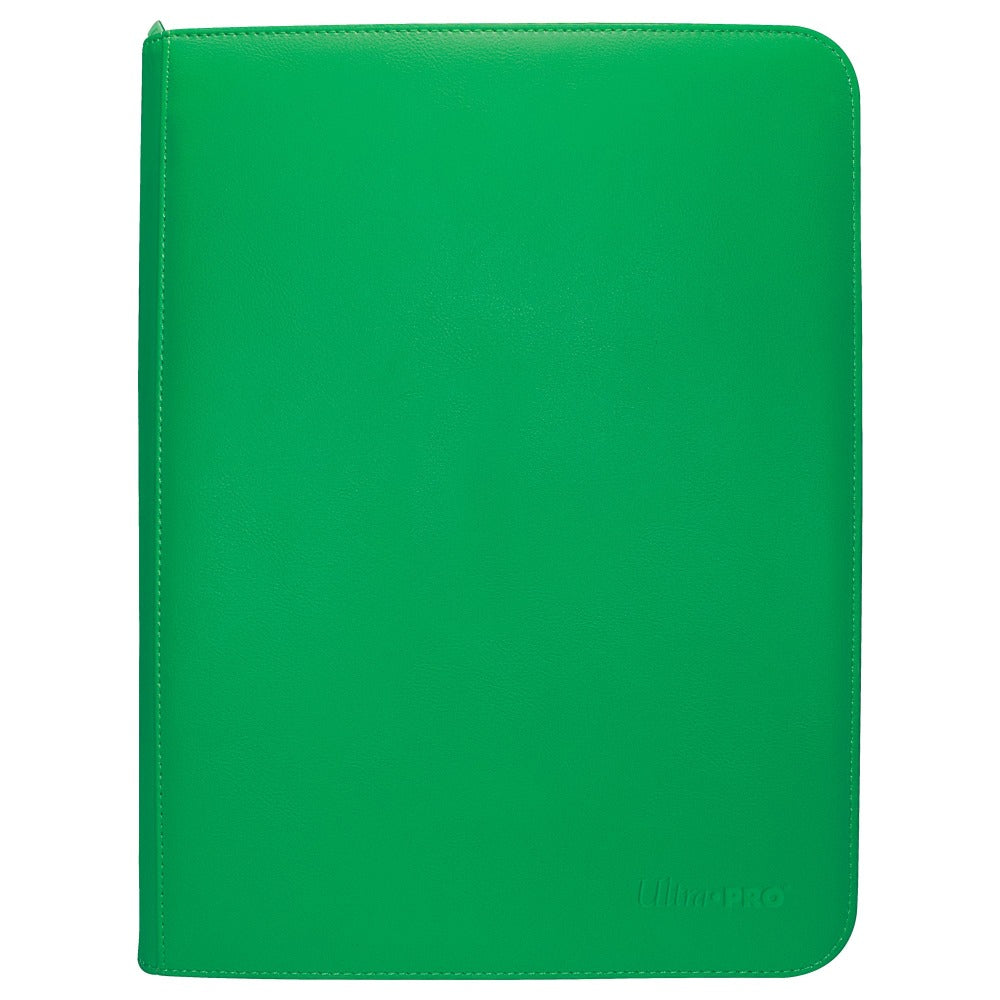 UP Zip Binder: 9 Pocket: Green