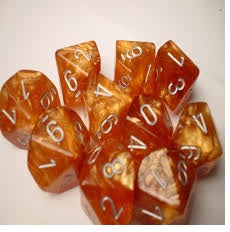 RPG Dice: Leaf Copper/Steel (CHX27413)