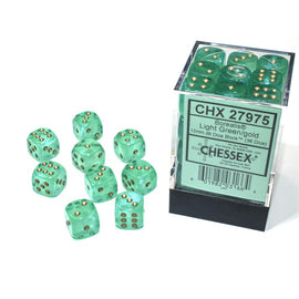 36D6 Set (12mm): Borealis Light Green/Gold Luminary (CHX27975)