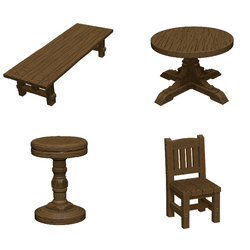 D&D Minis: The Yawning Portal Inn - Bars & Tables