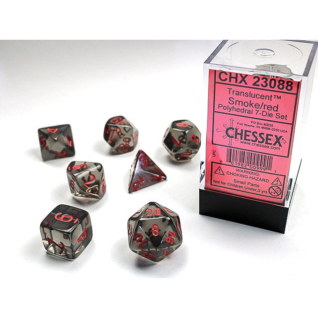 Translucent Smoke with Red 16mm RPG Set (7)