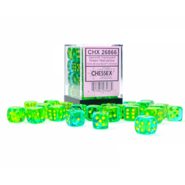 36D6 Set (12mm): Gemini Translucent Green/Teal/Yellow (CHX26866)