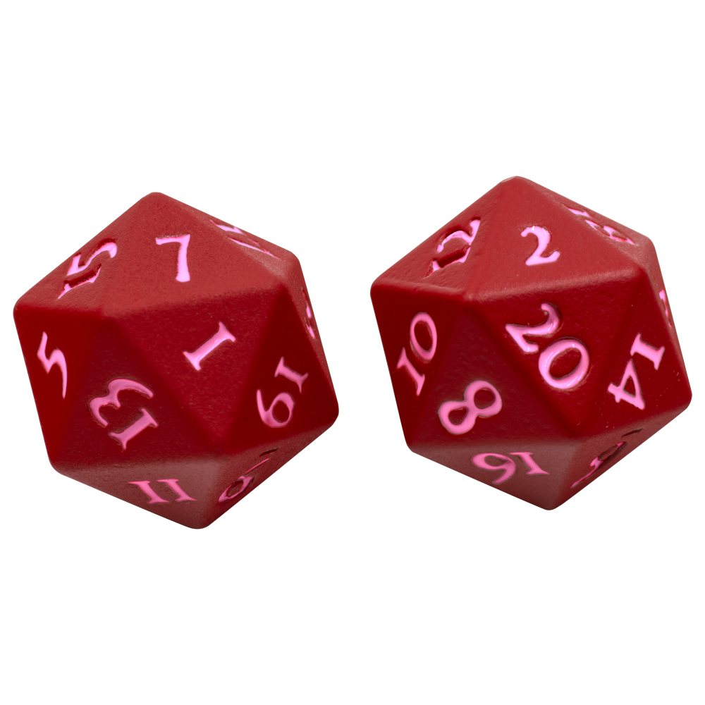 Ultra PRO's Vivid Heavy Metal D20: Red