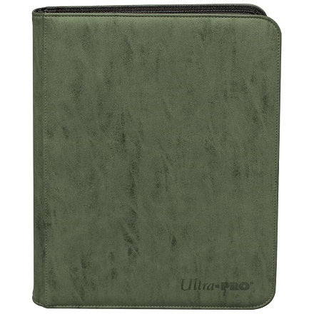 Zippered PRO-Binder: Suede - Emerald (9 Pocket / Holds 360)