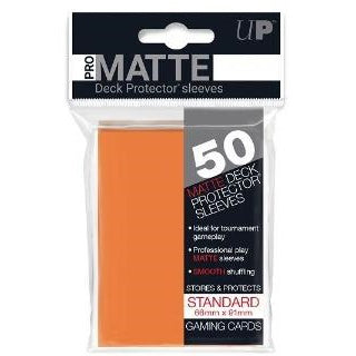 Ultra PRO Deck Protector Sleeves: PRO-Matte - Orange (50 Count)