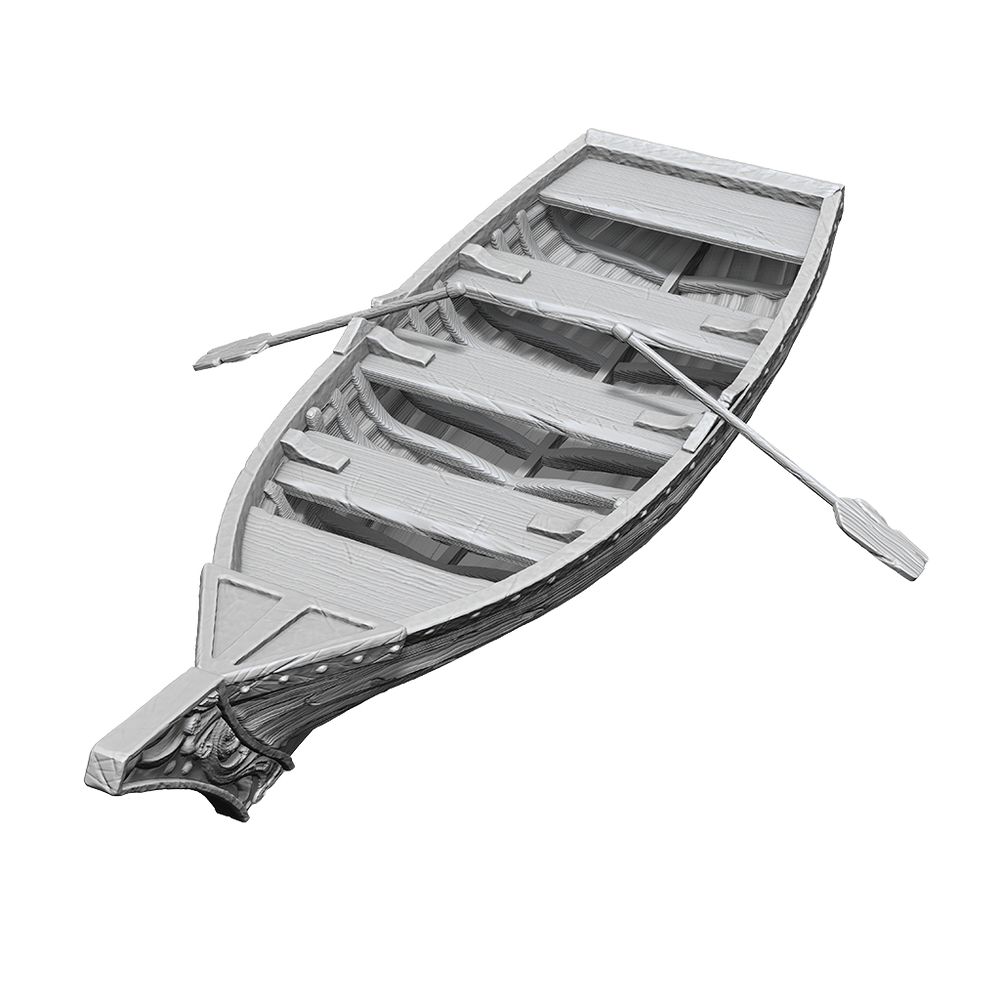 D&D Minis: Rowboat and Oars (Unpainted / WV18)