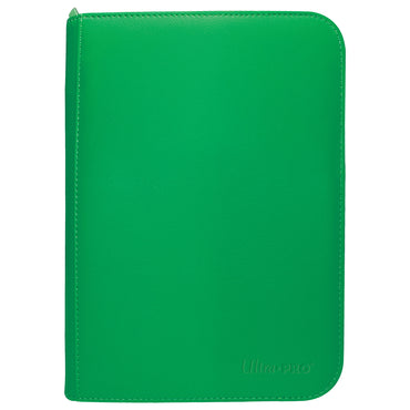 UP Vivid Zip Binder: 4 Pocket: Green