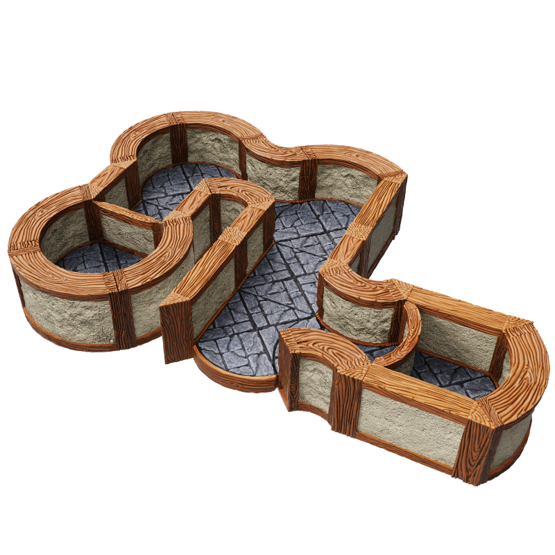 Warlock Dungeon Tiles: Town & Village 1