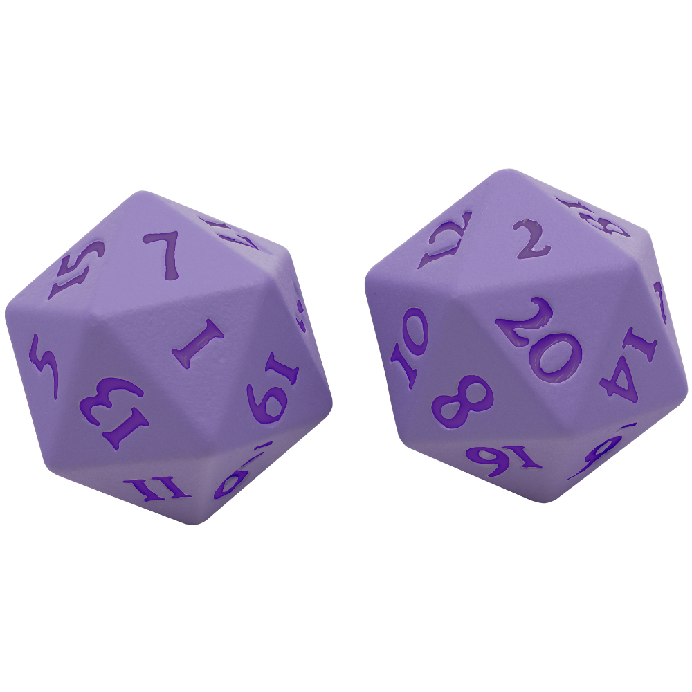 Ultra PRO's Vivid Heavy Metal D20: Purple