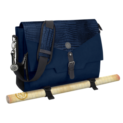 ENHANCE Collectors Edition Tabletop Adventurer's Travel Laptop Bag: Blue