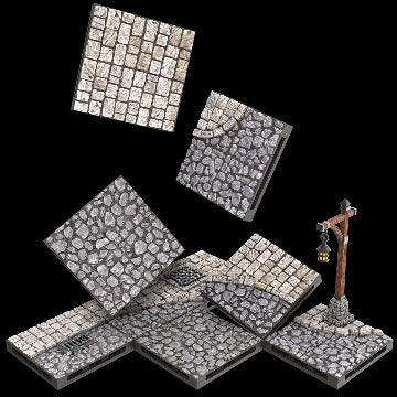 Warlock Dungeon Tiles: Town Square