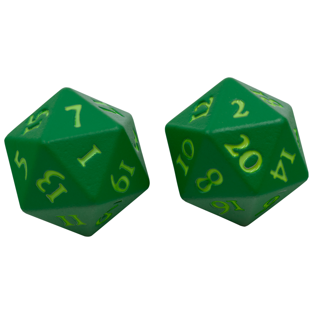 Ultra PRO's Vivid Heavy Metal D20: Green