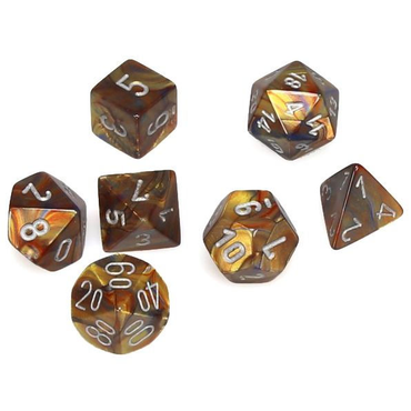 Mini Lusturous Gold RPG Dice Set