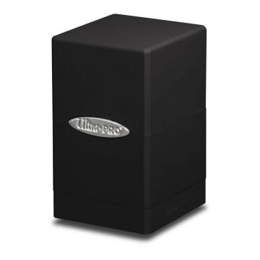 Satin Tower Deck Box: Black