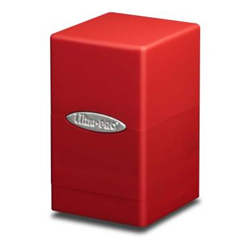 Satin Tower Deck Box: Red