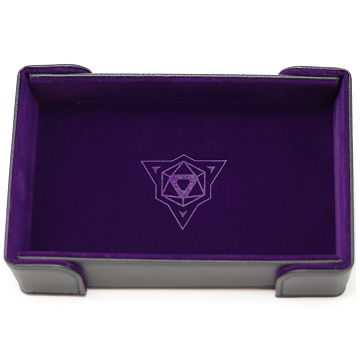 Magnetic Rectangle Purple Dice Tray