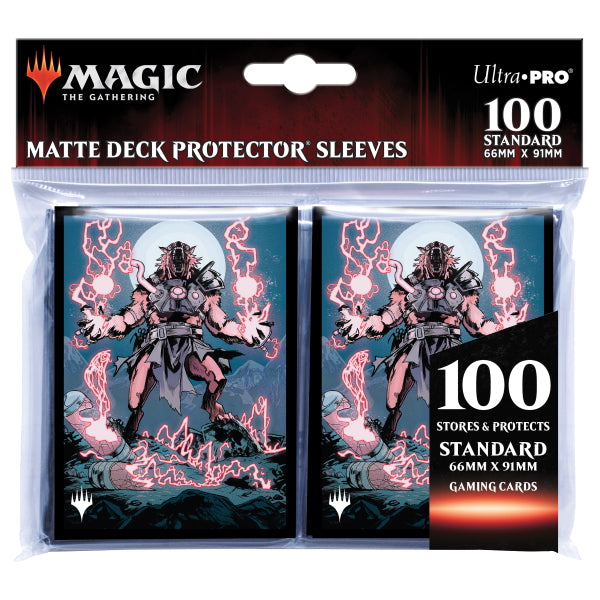 MTG Deck Protector Sleeves: Innistrad Midnight Hunt - Storm-Charged Slasher (100 Count / Ultra PRO)