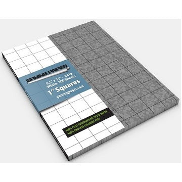 Gaming Paper: 8x11 1" Grid: Cobbblestone