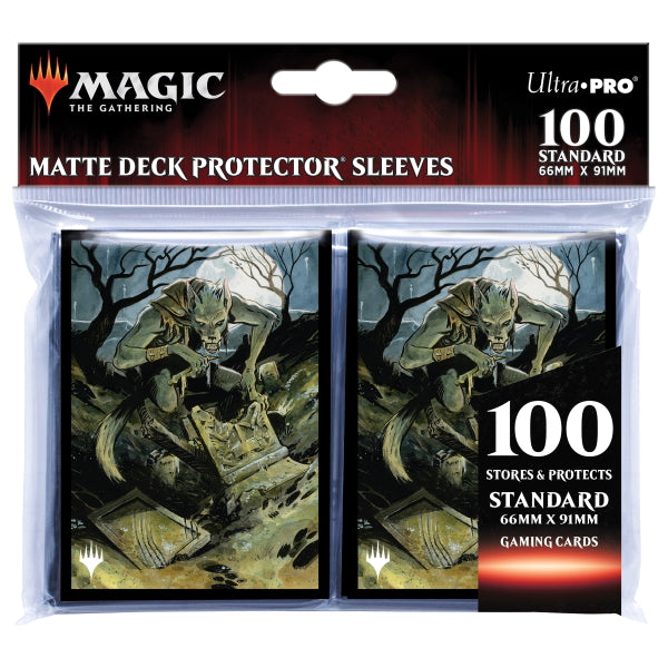 MTG Deck Protector Sleeves: Innistrad Midnight Hunt - Graveyard Glutton (100 Count / Ultra PRO)