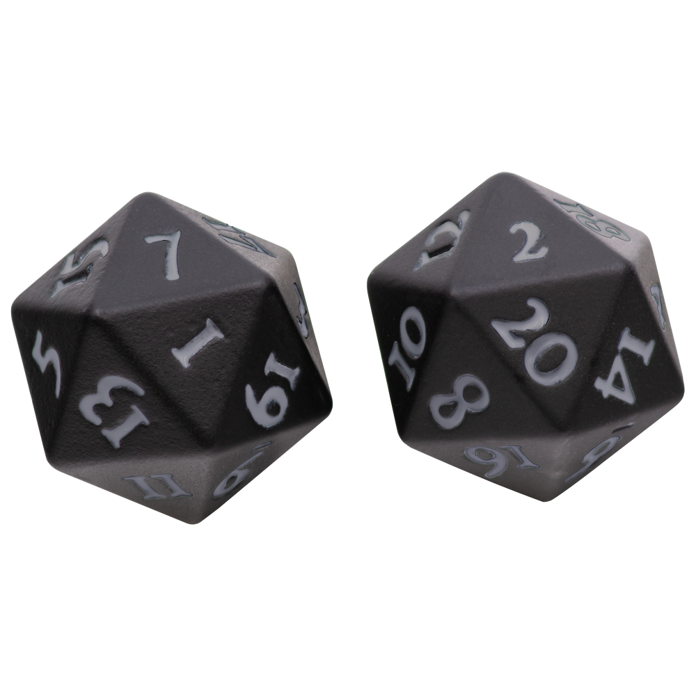 Ultra PRO's Vivid Heavy Metal D20: Black