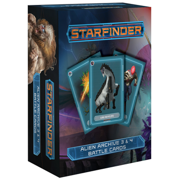 Starfinder Alien Archive 3 and 4 Battle Cards