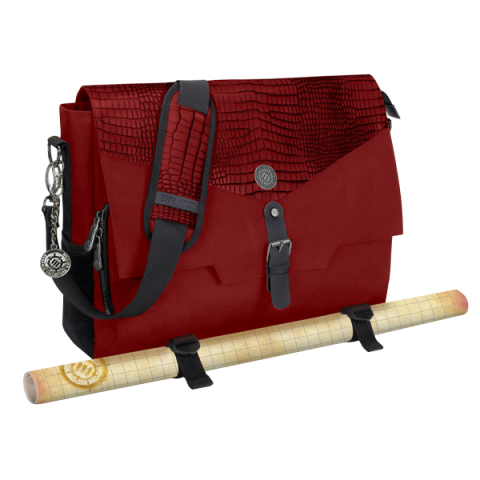 ENHANCE Collectors Edition Tabletop Adventurer's Travel Laptop Bag: Red