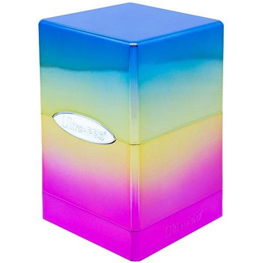 Ultra PRO Deck Box: Satin Tower - Hi-Gloss Rainbow (Holds 100+)