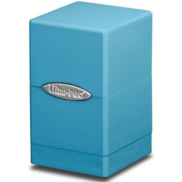 Ultra PRO Deck Box: Satin Tower - Light Blue (Holds 100+)