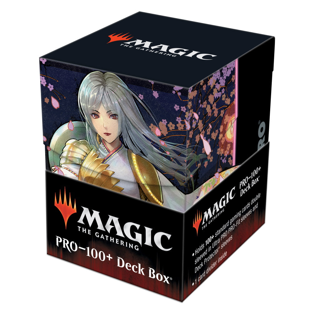 Kamigawa Neon Dynasty 100+ Deck Box V1 featuring The Wandering Emperor for Magic: The Gathering