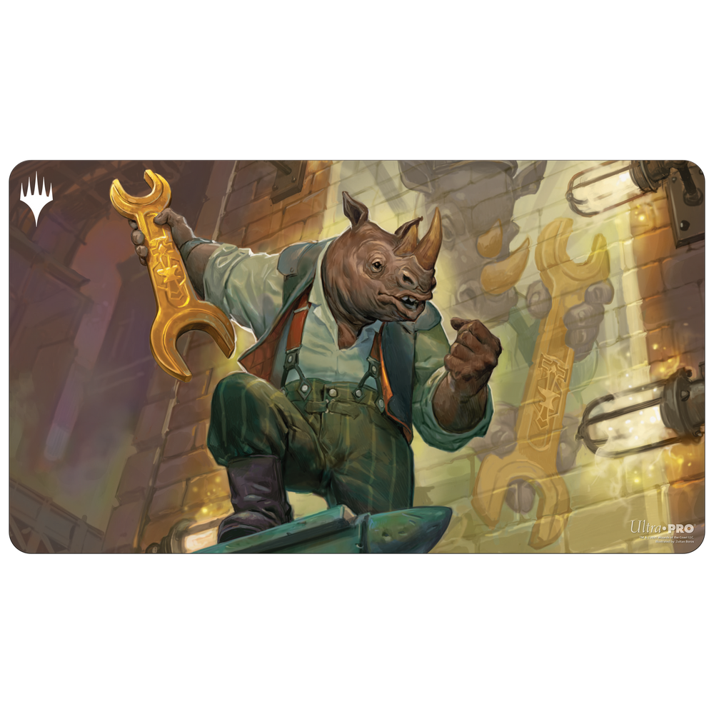 Streets of New Capenna Playmat featuring Workshop Warchief