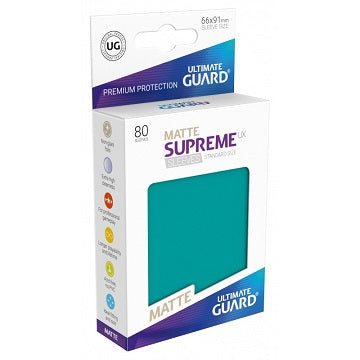Ultimate Guard Sleeves: Supreme - Matte Petrol (80 Count)