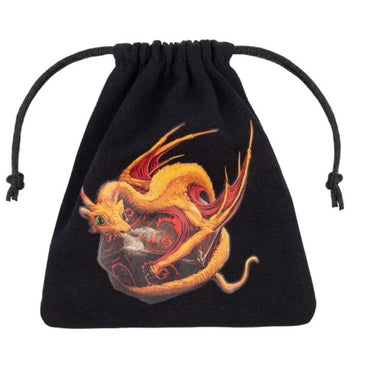 Dice Bag - Dragon (Black and Adorable)