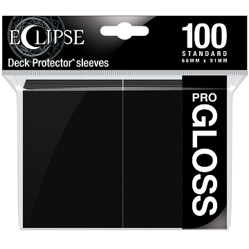 Eclipse Deck Protectors: Black Gloss (100)
