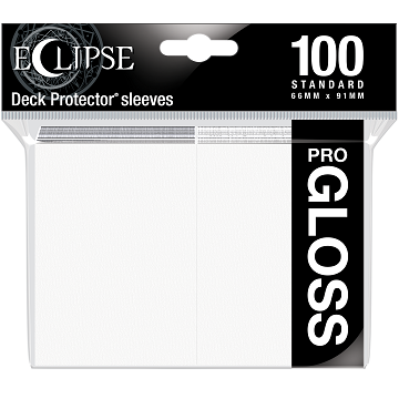 Eclipse Deck Protectors: White Gloss (100)