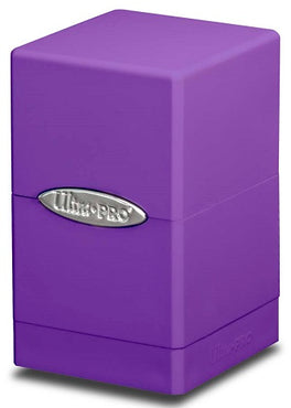 Ultra PRO Deck Box: Satin Tower - Purple (Holds 100+)