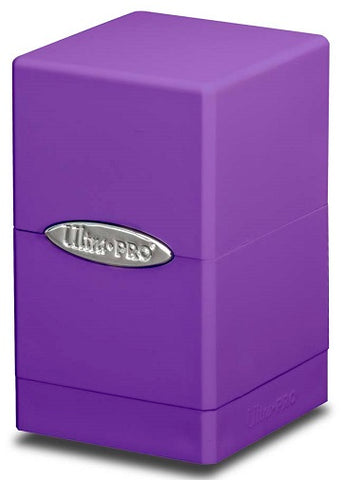 Satin Tower Deck Box: Purple