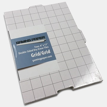 Gaming Paper: Tiles 8x11 Grid: Dry Erase Tiles
