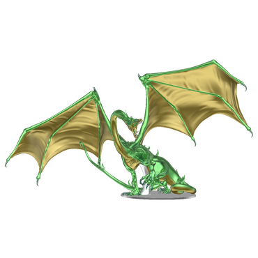 Dungeons & Dragons Icons: Adult Emerald Dragon