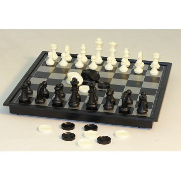 Chess: Magnetic Chess and Checkers 14"