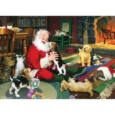 Cobble Hill Puzzles: 1000 Pieces: Santa's Playtime