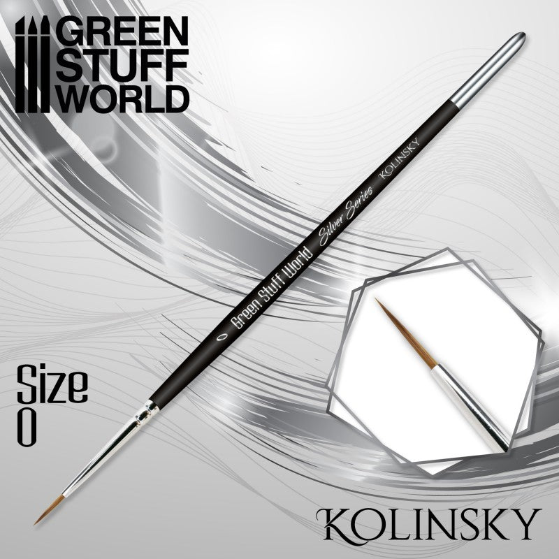 GSW: Brushes - SILVER SERIES Kolinsky (Size 0)