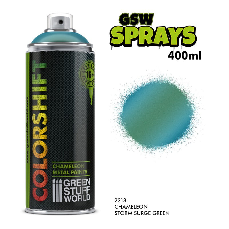 GSW: Colorshift Sprays - Storm Surge Green (400ml) #2218