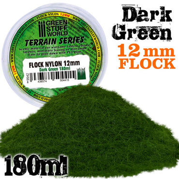 GSW: Terrain Series - Grass Flock Dark Green (12mm / 180ml)