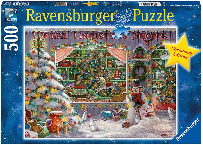 Ravensburger Puzzles (500 Pieces): The Christmas Shop