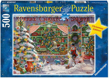 Ravensburger Puzzles (500 Pieces): The Christmas Shop