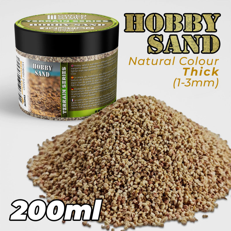 GSW: Terrain Series - Hobby Sand Natural/Thick (1-3mm / 200ml)